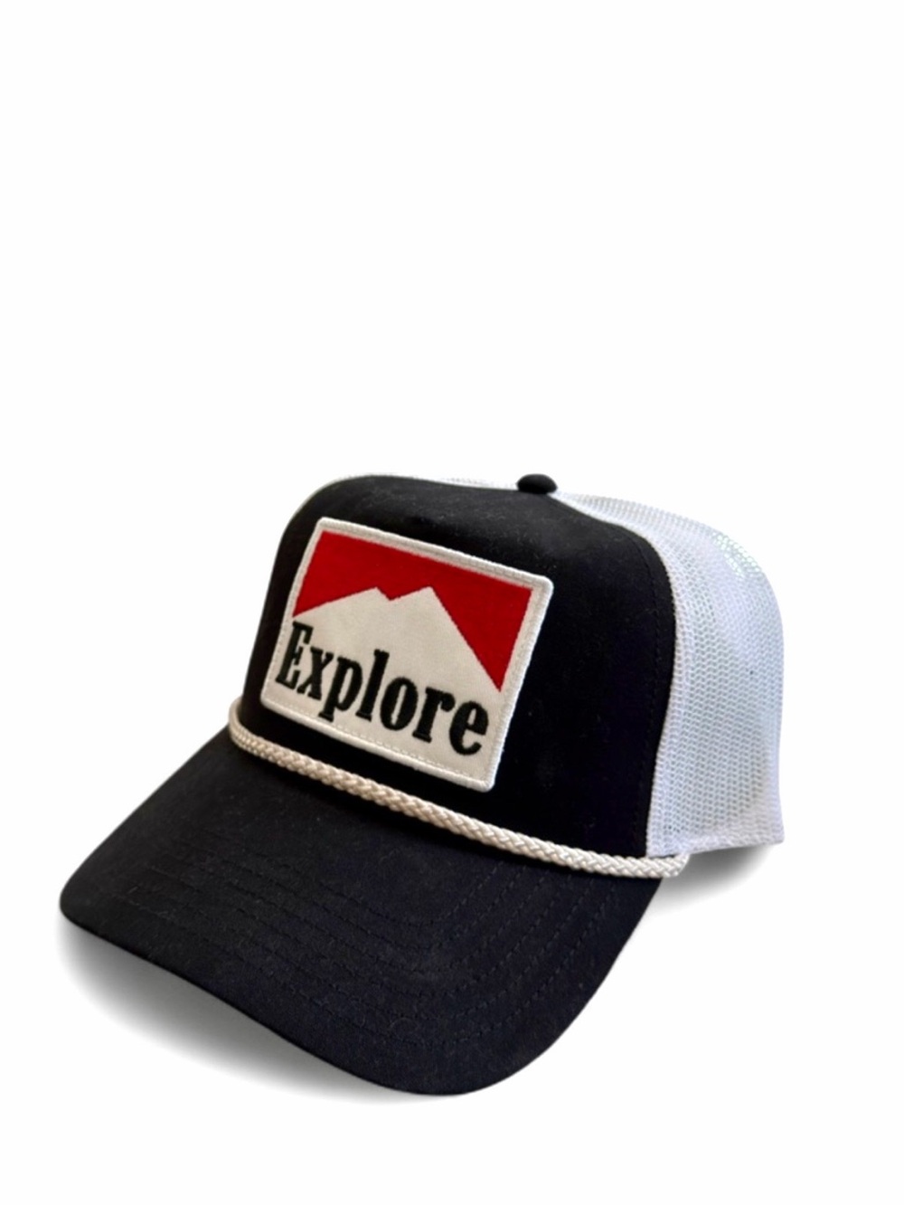 Rope Brim ‘Explore’ Marlboro-Colors Trucker Snapback Cap (NWT)